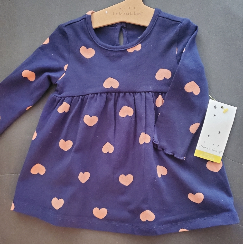 Rise little earthling hearts set 3-6months